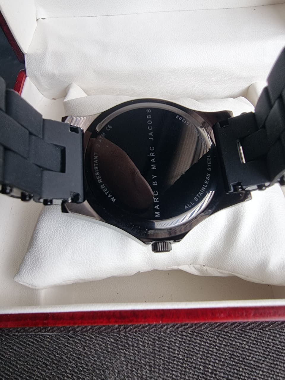 Marc Jacobs Pelly Black Dial Black Silicone Strap Watch For Women - MBM2529