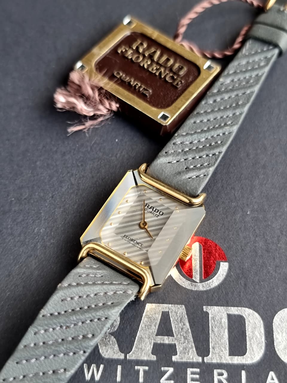 RADO Florence 153.3455.2 Silver Gold Quartz Watch