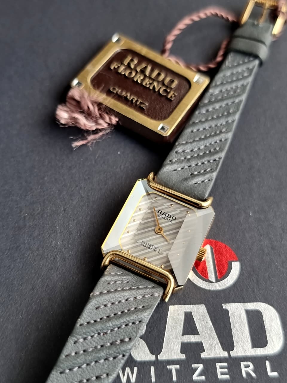 RADO Florence 153.3455.2 Silver Gold Quartz Watch