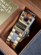 Michael Kors Runway Two-Tone Stainless Steel Tortoise-shell Dial Quartz Watch for Ladies - MK4284