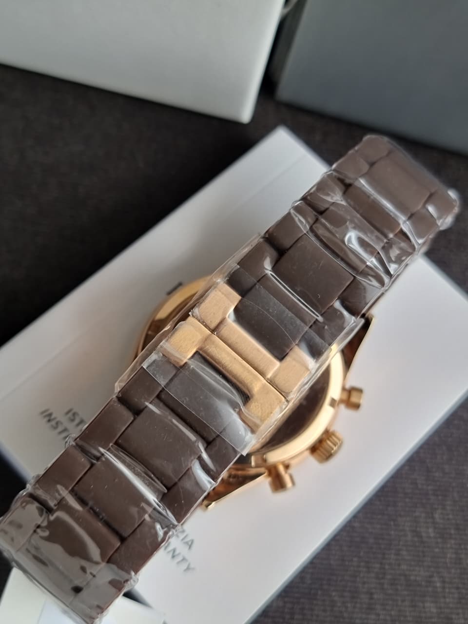 Emporio Armani Men’s Quartz Stainless Steel Brown Dial 43mm Watch AR5890