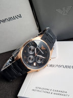 Emporio Armani Women’s Quartz Silicone Strap Black Dial 38mm Watch AR5906