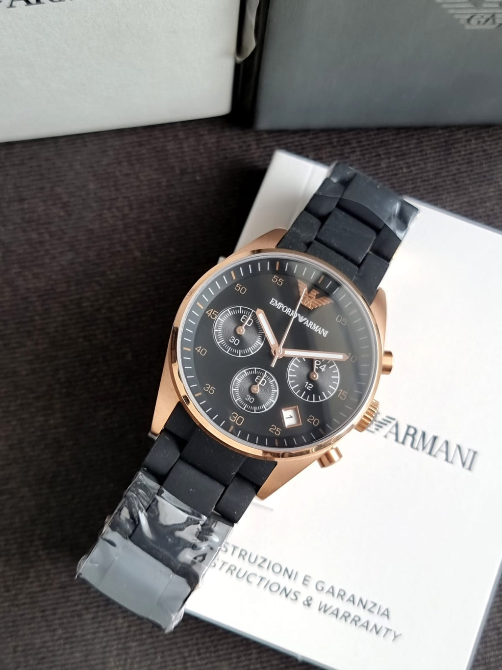 Emporio Armani Women’s Quartz Silicone Strap Black Dial 38mm Watch AR5906