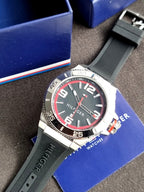 Tommy Hilfiger Men's 1791034 Stainless Steel Watch with Black Silicone Band