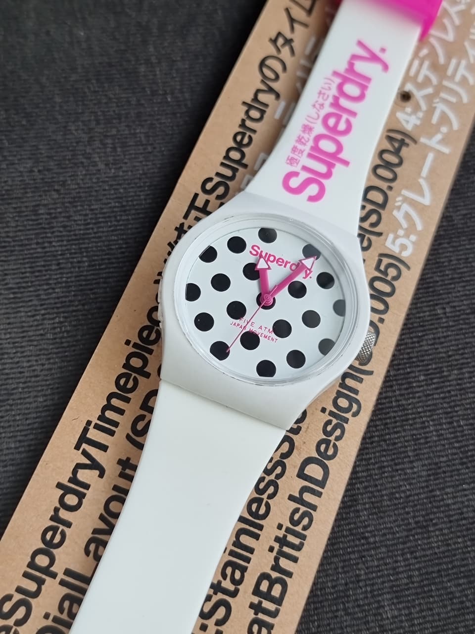 Superdry Analog White Dial Women's Watch - SYL168BW