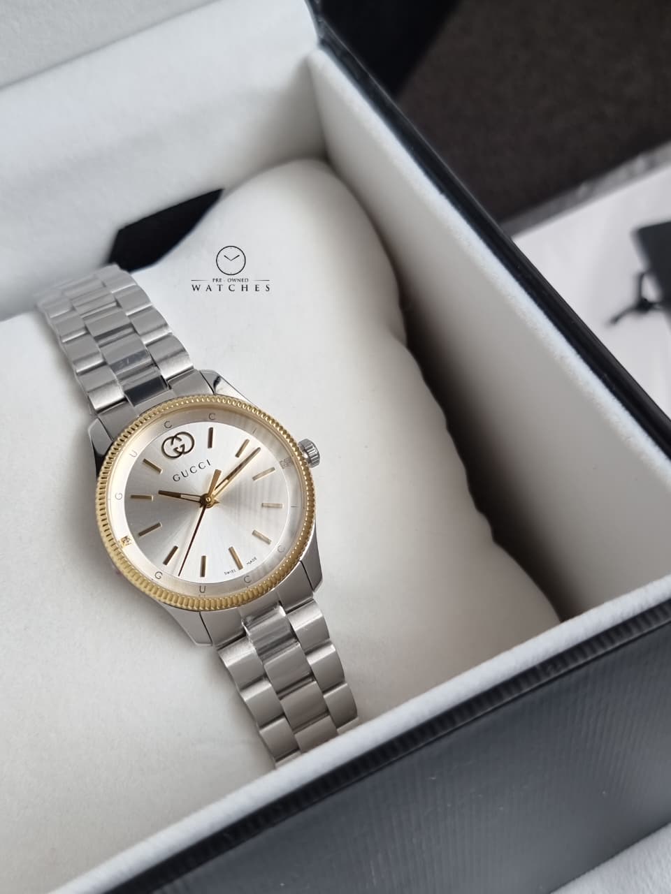 Gucci G-Timeless 29mm Silver Dial Steel Women's Watch YA1265063