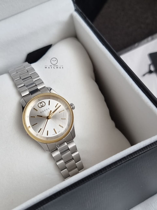 Gucci G-Timeless 29mm Silver Dial Steel Women's Watch YA1265063 Main Image