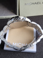 Michael Kors Men’s Quartz Two Tone Stainless Steel Blue Dial 45mm Watch MK9065