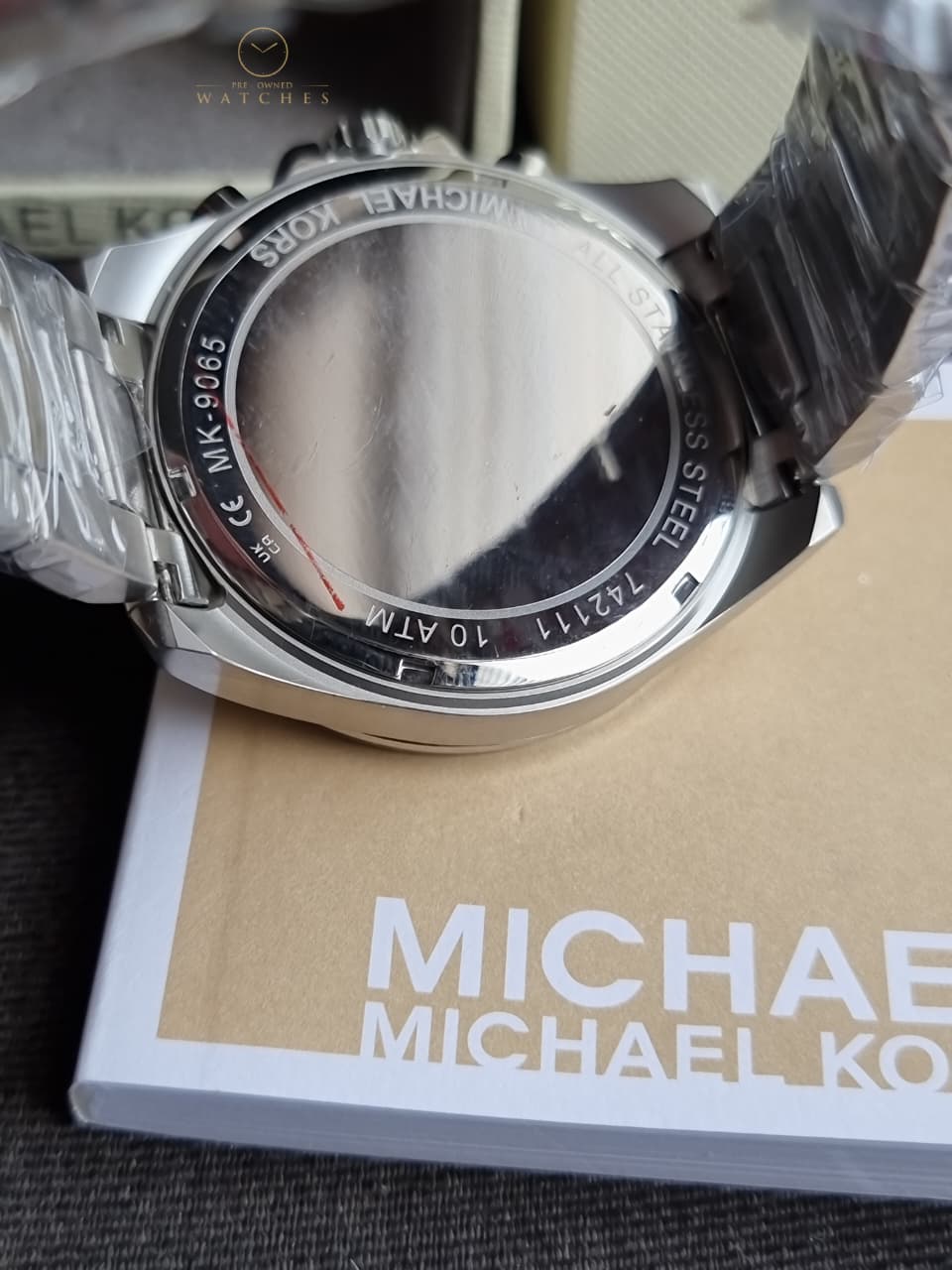 Michael Kors Men’s Quartz Two Tone Stainless Steel Blue Dial 45mm Watch MK9065