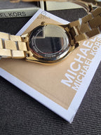 Michael Kors Women’s Analog Stainless Steel Gold Dial 42mm Watch MK3512