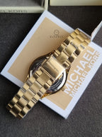 Michael Kors Women’s Analog Stainless Steel Gold Dial 42mm Watch MK3512