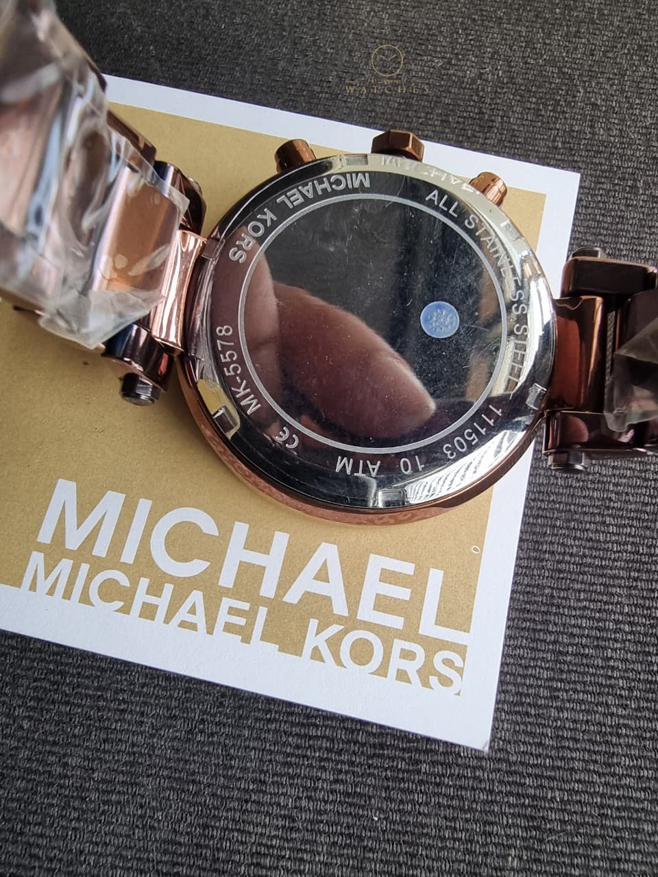 Michael Kors Women’s Quartz Chocolate Stainless Steel Chocolate Dial 39mm Watch MK5578