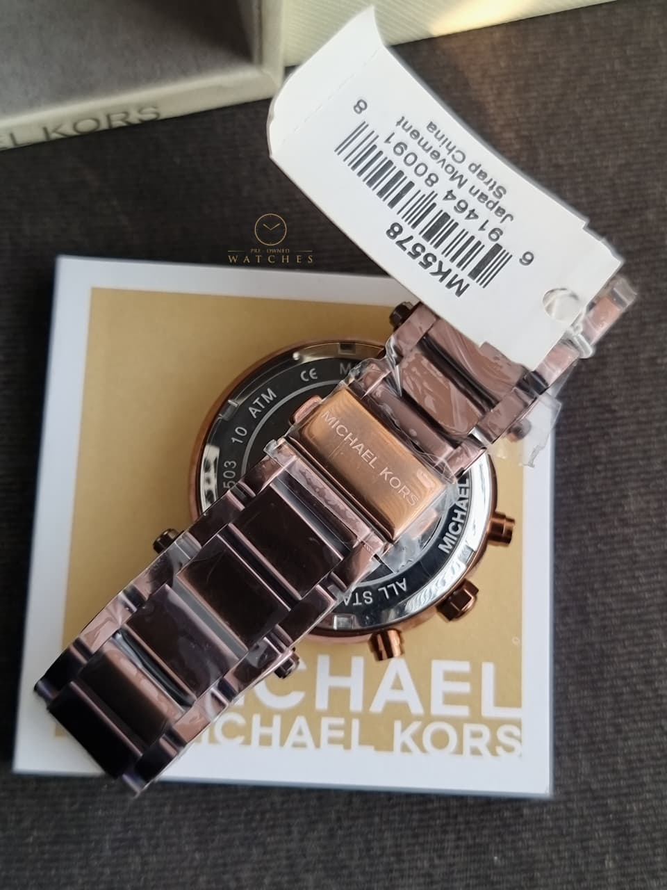 Michael Kors Women’s Quartz Chocolate Stainless Steel Chocolate Dial 39mm Watch MK5578