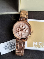 Michael Kors Women’s Quartz Rose Gold Stainless Steel Rose Gold Dial 40mm Watch MK6521