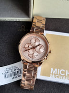 Michael Kors Women’s Quartz Rose Gold Stainless Steel Rose Gold Dial 40mm Watch MK6521