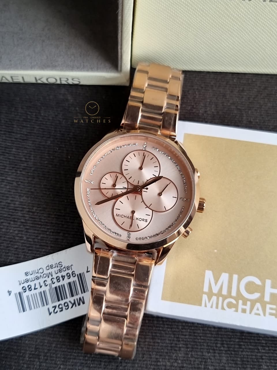 Michael Kors Women’s Quartz Rose Gold Stainless Steel Rose Gold Dial 40mm Watch MK6521