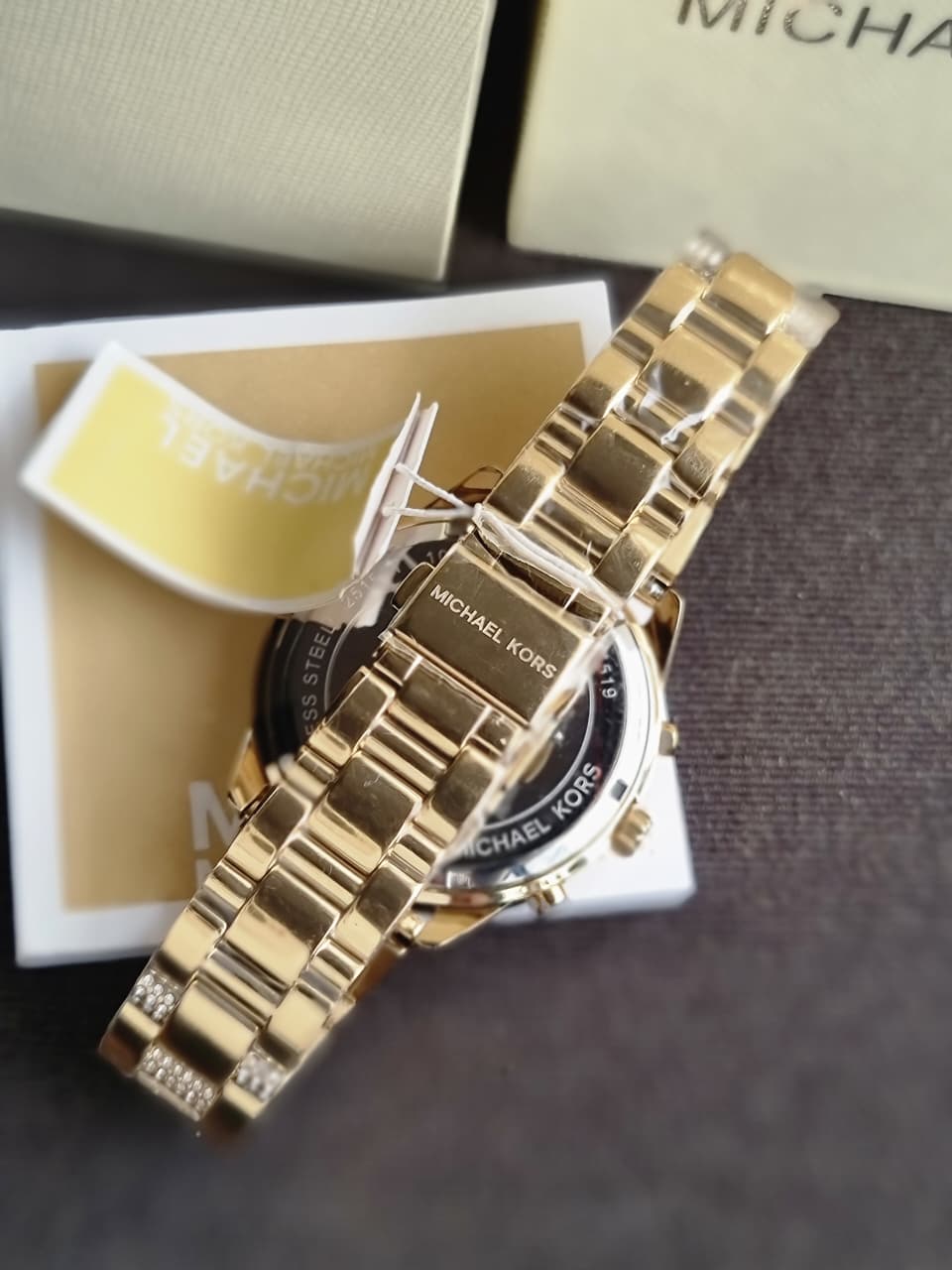 Michael Kors Women's MK6519 Slater Analog Display Quartz Gold Watch