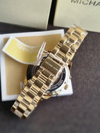 Michael Kors Women's MK6519 Slater Analog Display Quartz Gold Watch