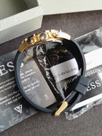 GUESS 46mm Multifunction Stainless Steel Watch GW0333G2