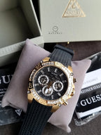 GUESS 46mm Multifunction Stainless Steel Watch GW0333G2