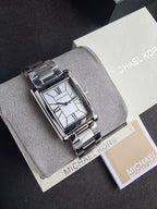 Michael Kors Essex Silver Quartz Stainless Steel Watch MK4906