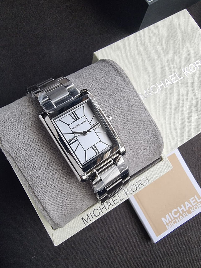Michael Kors Essex Silver Quartz Stainless Steel Watch MK4906 Main Image