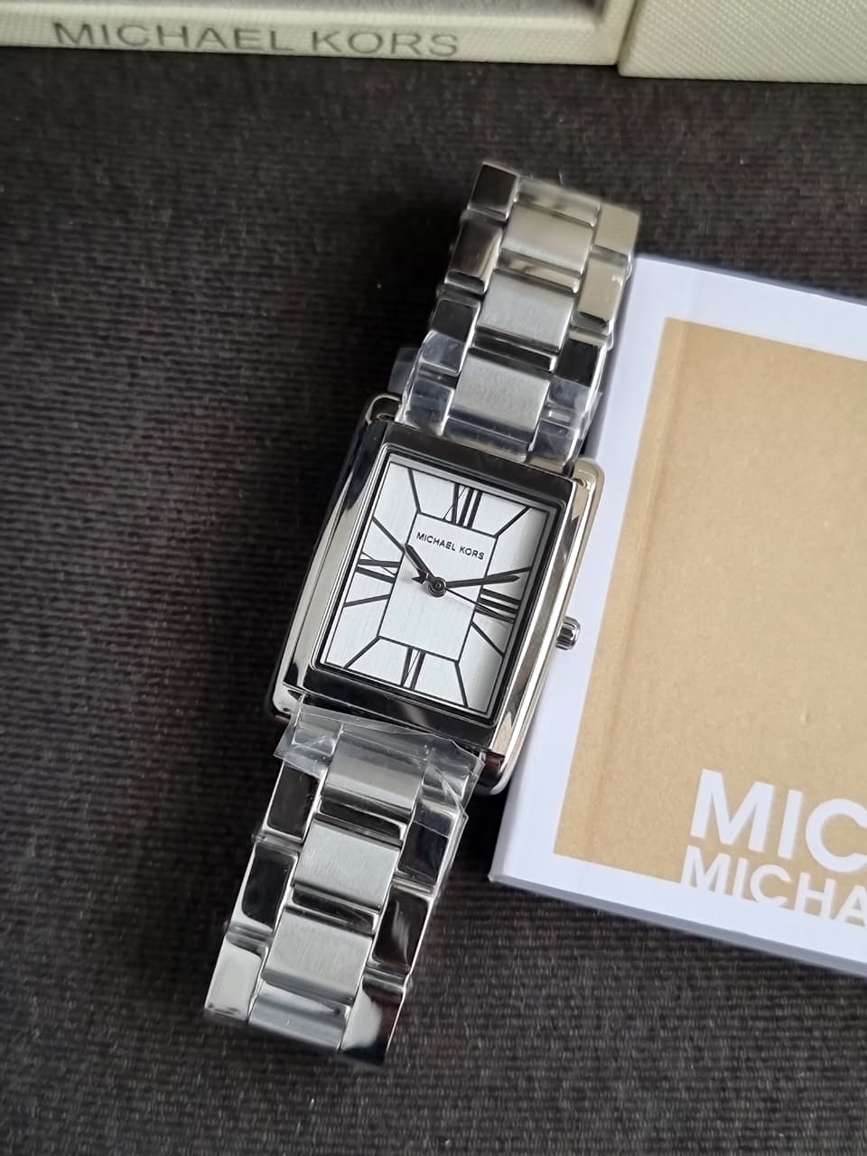 Michael Kors Essex Silver Quartz Stainless Steel Watch MK4906
