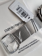 Emporio Armani Men’s Chronograph Quartz Stainless Steel Black Dial 46mm Watch AR11429