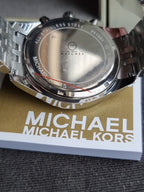 Michael Kors Men's Lexington Silver-Tone Watch MK8515