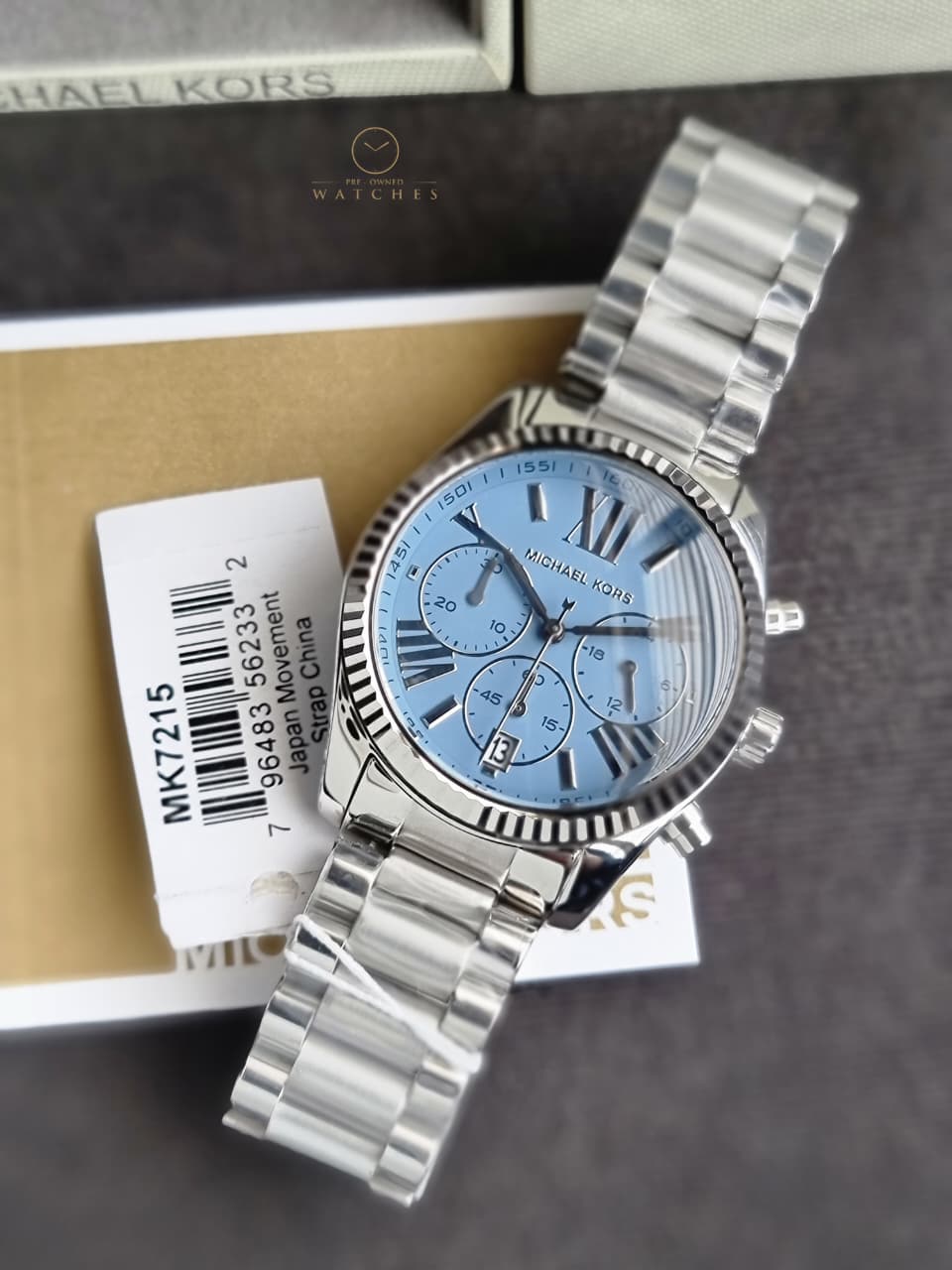 Michael Kors Lexington Chronograph Stainless Steel Watch MK7215