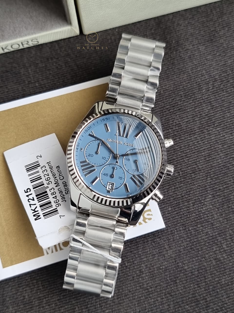 Michael Kors Lexington Chronograph Stainless Steel Watch MK7215
