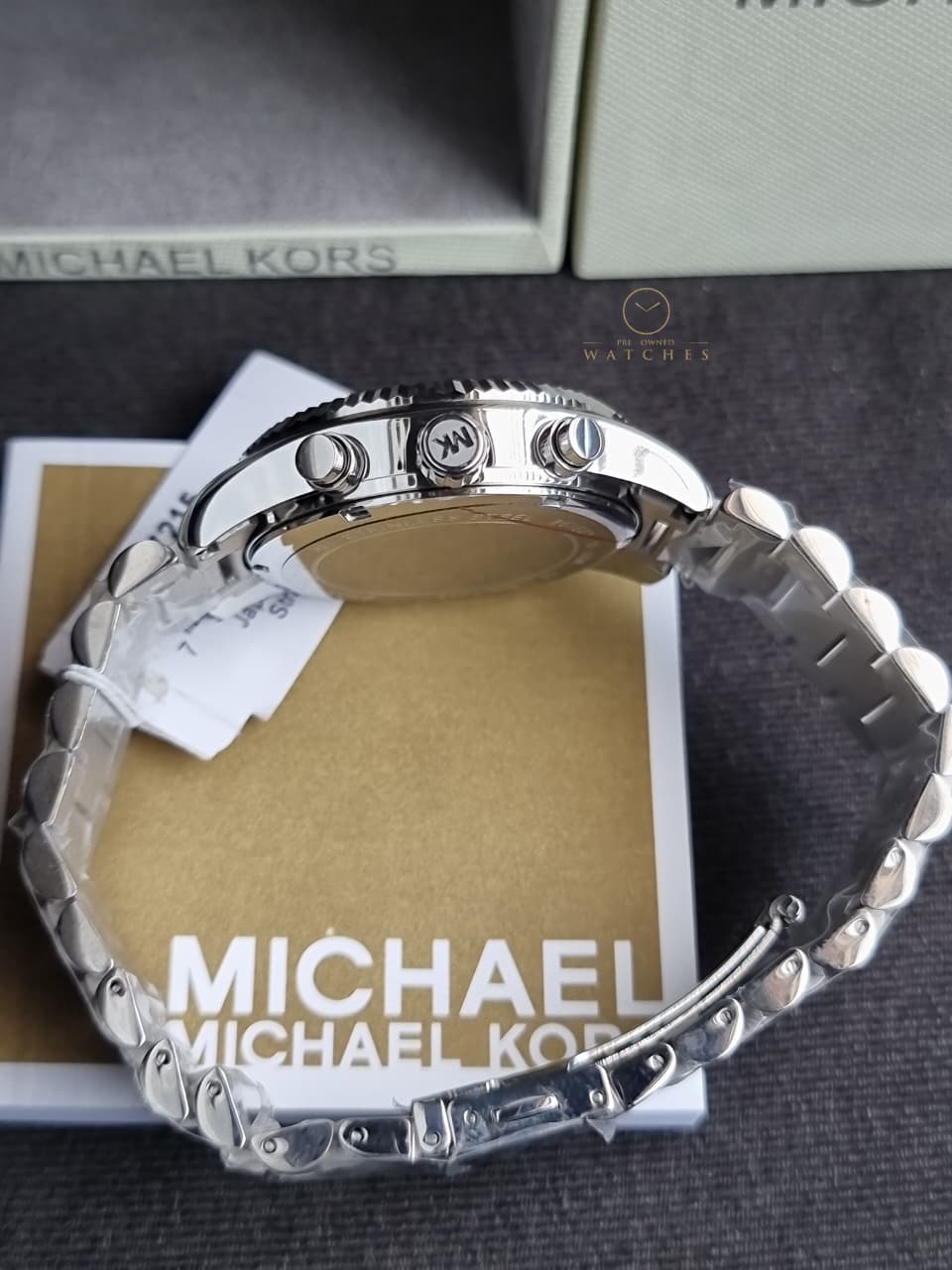 Michael Kors Lexington Chronograph Stainless Steel Watch MK7215