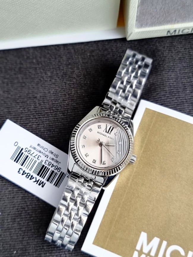 Michael Kors Women's Analogue Quartz Watch with Stainless Steel Strap MK4843 Hover Image
