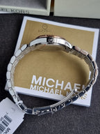 Michael Kors Women’s Quartz Two Tone Stainless Steel White Dial 26mm Watch MK4817