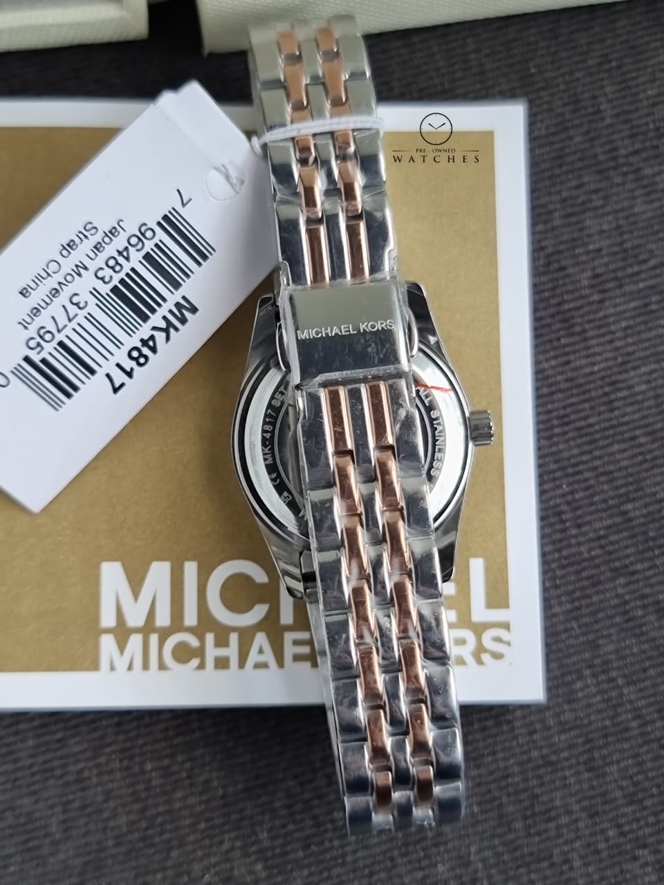 Michael Kors Women’s Quartz Two Tone Stainless Steel White Dial 26mm Watch MK4817