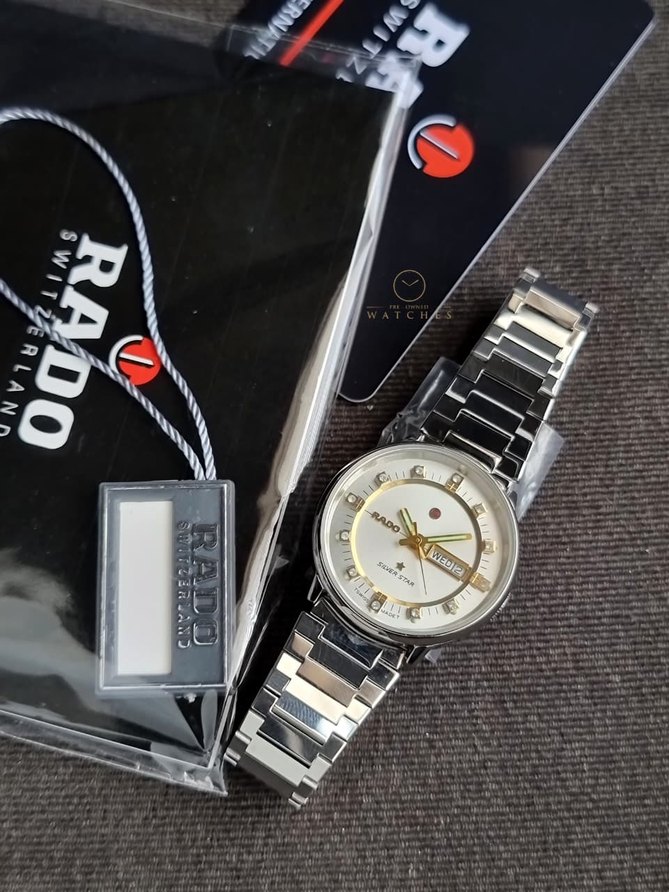 Rado White Dial Silver Casing 28mm Dial Automatic Watch