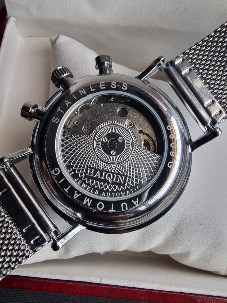 Haiqin Automatic Gents Watch Moon Phase 41mm Blue Dial