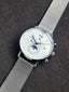 Haiqin Automatic White Dial Moon Phase 41mm Gents Watch