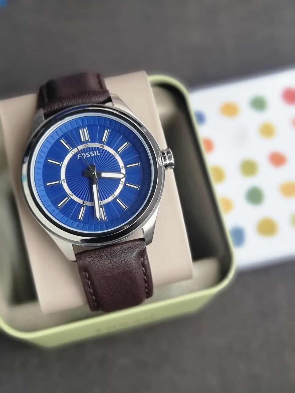 Fossil Bq1519 Blue dial 45mm Dial Size Watch
