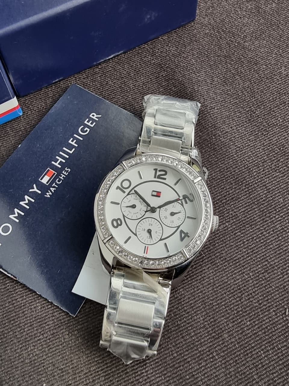 Tommy Hilfiger Women’s Quartz Silver Stainless Steel White Dial 40mm Watch 1781252