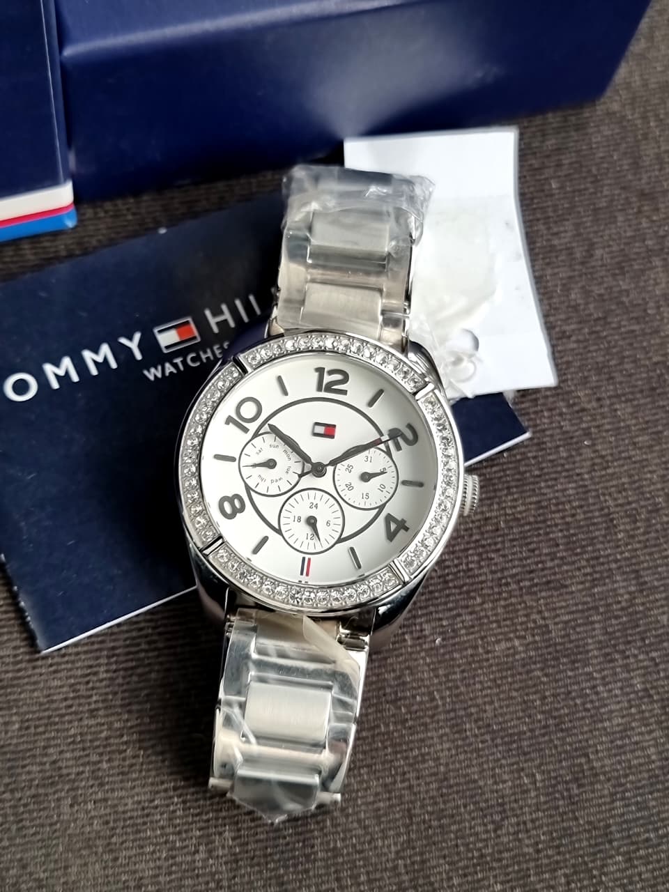 Tommy Hilfiger Women’s Quartz Silver Stainless Steel White Dial 40mm Watch 1781252
