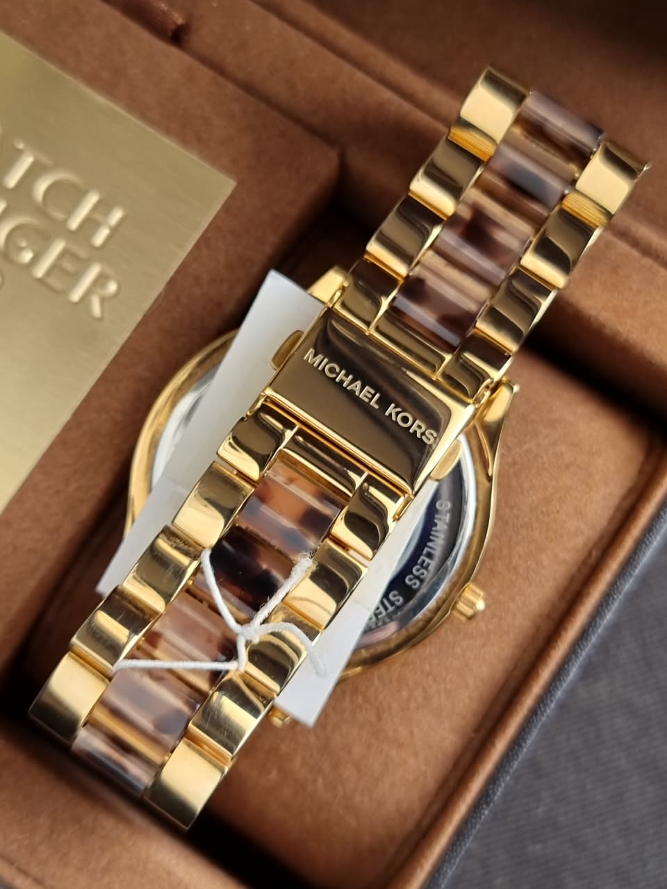 Michael Kors Women's MK4301 - Slim Runway Rose Gold/Blush Tortoise Watch