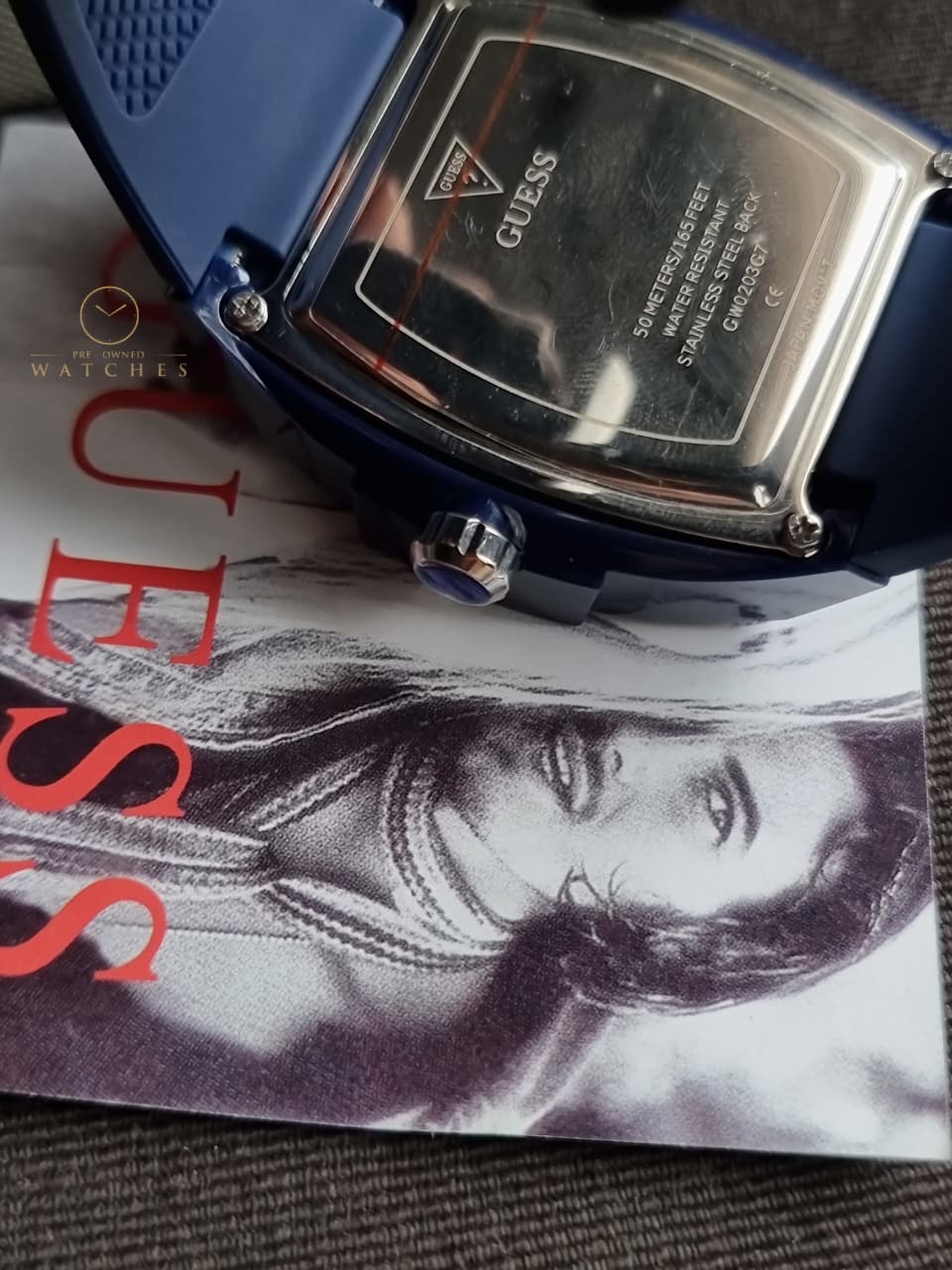 GUESS Analog Blue Dial Men's Watch-GW0203G7