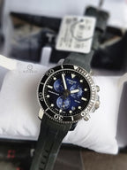 TISSOT Men’s Quartz Swiss Made Black Silicone Strap Blue Dial 45mm Watch T120.417.17.041.00