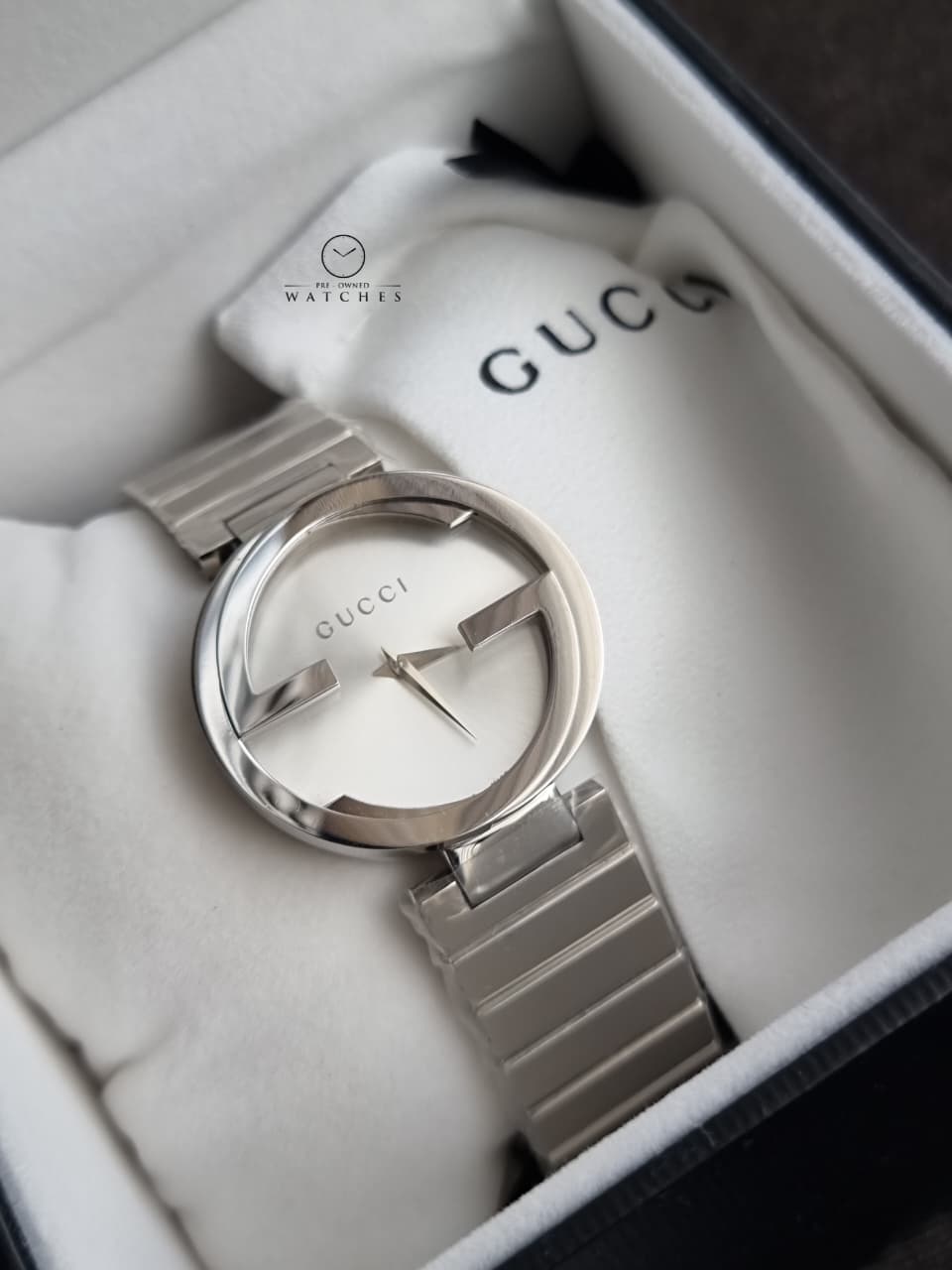 Gucci Women's Silver Dial Stainless Steel Band Watch [YA133308]