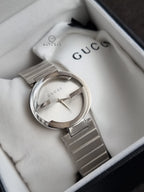 Gucci Women's Silver Dial Stainless Steel Band Watch [YA133308]