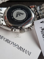 Emporio Armani Men's Team Italia Chronograph Watch Steel AR5983
