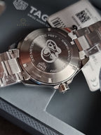 Tag Heuer Aquaracer Silver Stainless steel Black Dial Quartz Watch for Gents - WBD1110.BA09288