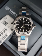 Tag Heuer Aquaracer Silver Stainless steel Black Dial Quartz Watch for Gents - WBD1110.BA09288