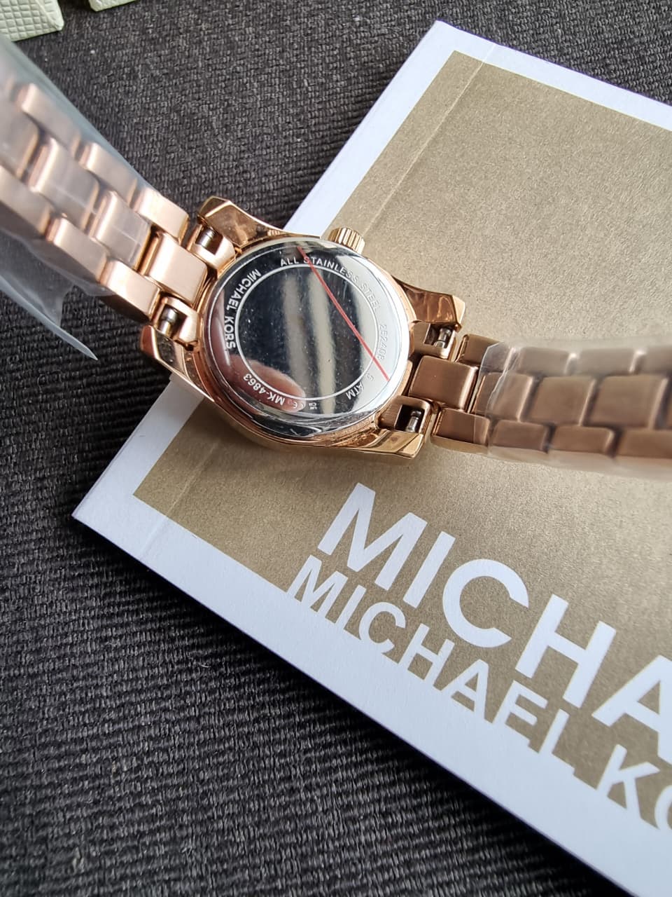 Michael Kors Lexington Three-Hand Rose Gold-Tone Stainless Steel Watch mk4863